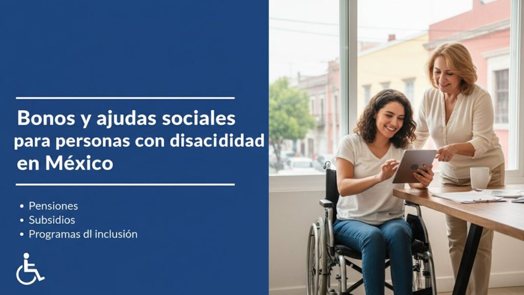 Bonos y ayudas sociales para personas con discapacidad en México