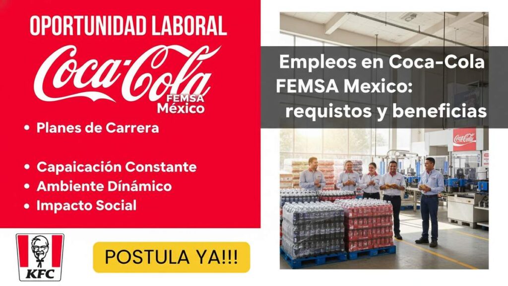 Empleos en Coca-Cola FEMSA México: requisitos y beneficios