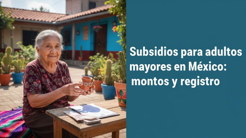 Subsidios para adultos mayores en México: montos y registro