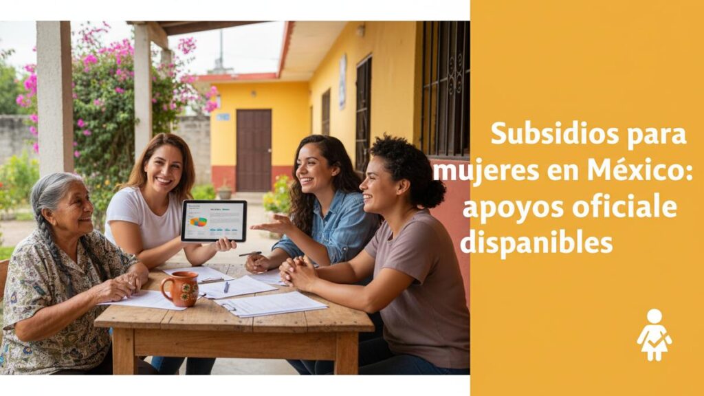 Subsidios para mujeres en México: apoyos oficiales disponibles